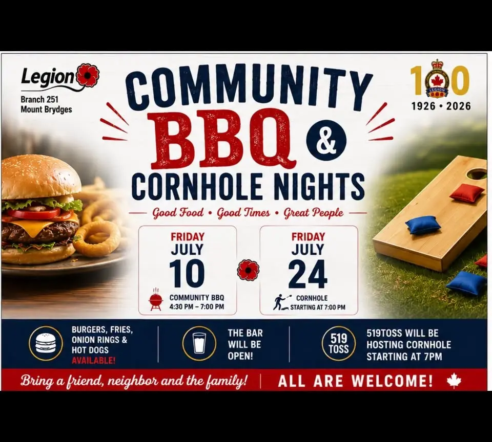 Community BBQ & Cornhole Night