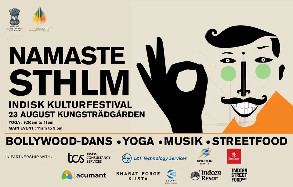 Namaste Stockholm 2026 - Indisk Kulturfestival