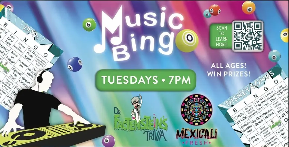 Music Bingo at Mexicali Fresh Savannah
