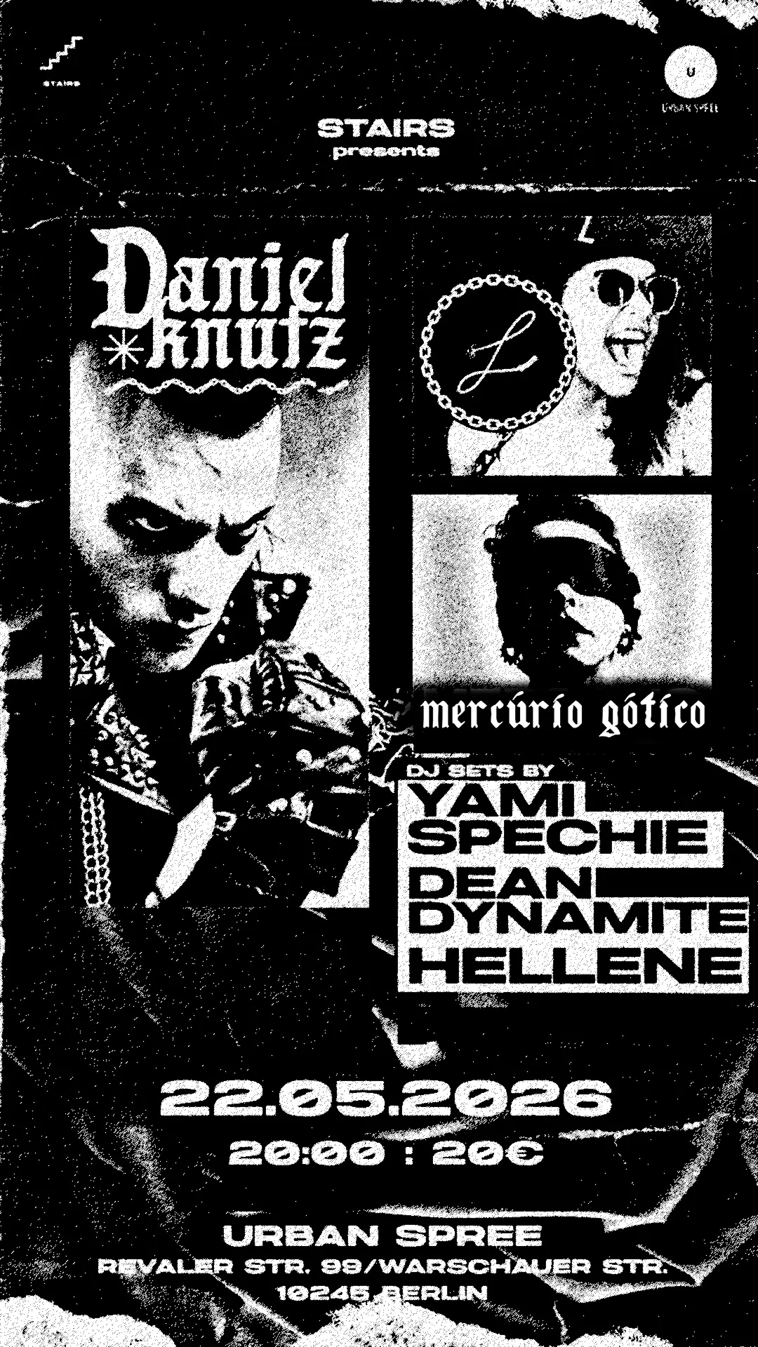 World Goth Day 2026: Daniel Knutz, L, Mercúrio Gótico, DJ Yami Spechie, Dean Dynamite & Hellene