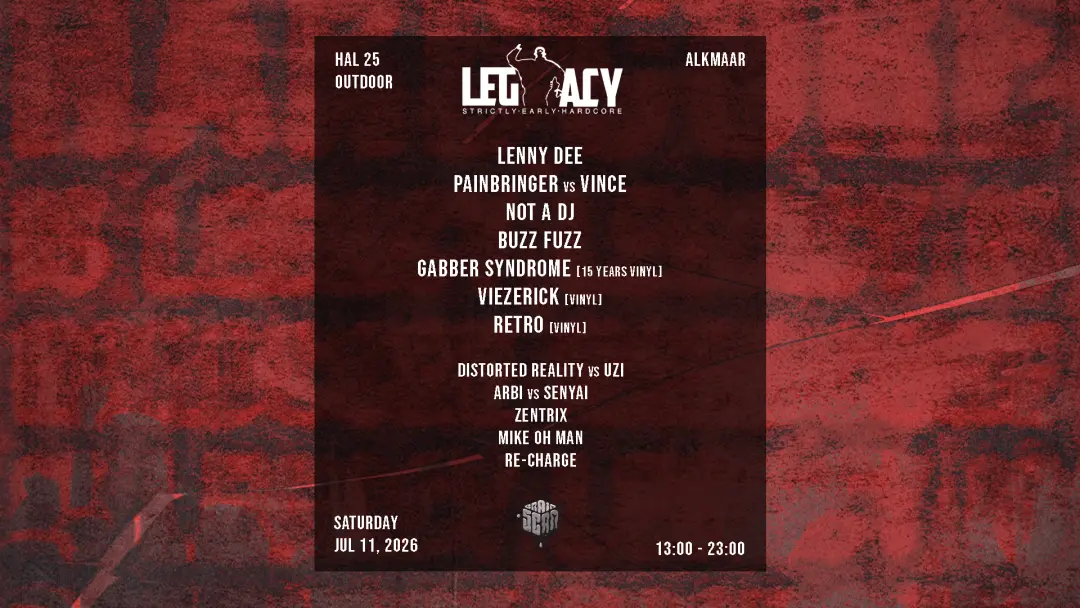 Legacy Outdoor Festival 11 juli 2026