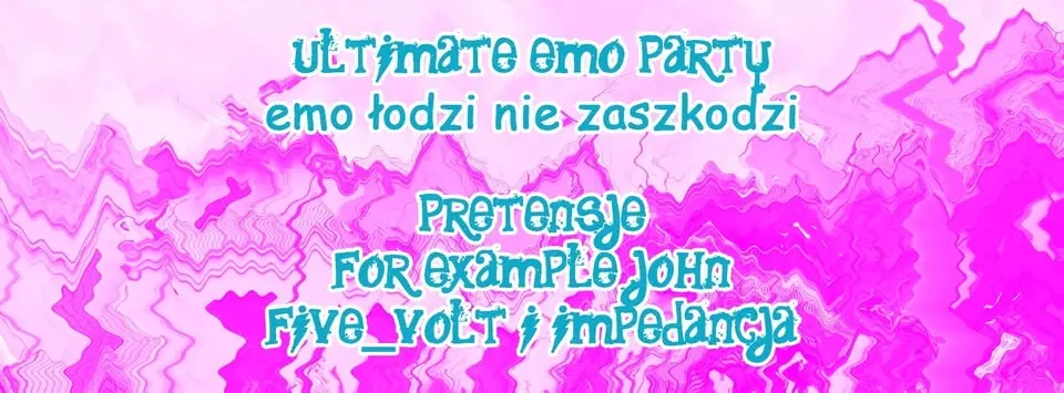 EMO ŁODZI NIE ZASZKODZI / Ultimate Emo Party 10.07 Taras Coffee OnBoard