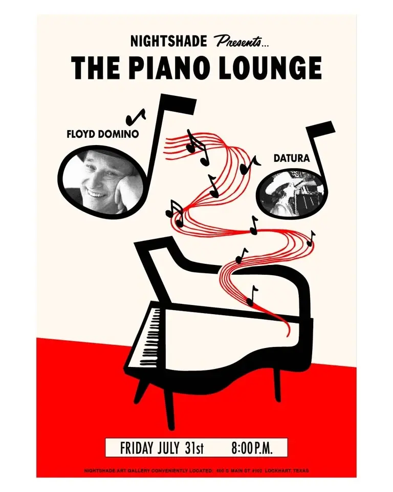 Piano Lounge at Nightshade Gallery with Floyd Domino & Datura