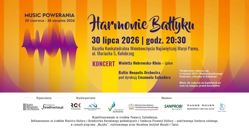 Harmonie Bałtyku - koncert Wioletty Herbowskiej-Klein & Baltic Neopolis Orchestra