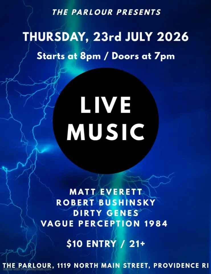Matt Everett~Robert Bushinsky~Dirty Genes~Vague Perception 1984 at The Parlour in Providence RI