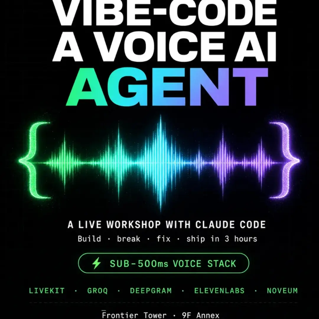 Vibe-Code a Voice AI Agent in 3 Hours — Live Workshop with Claude Code - Open Registration