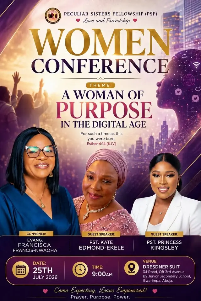 PECULIAR SISTERS FELLOWSHIP WOMEN CONFERENCE