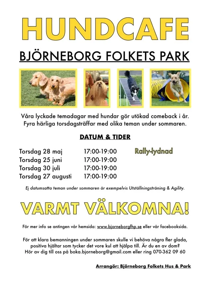 Hundcafé i Björneborgsparken 