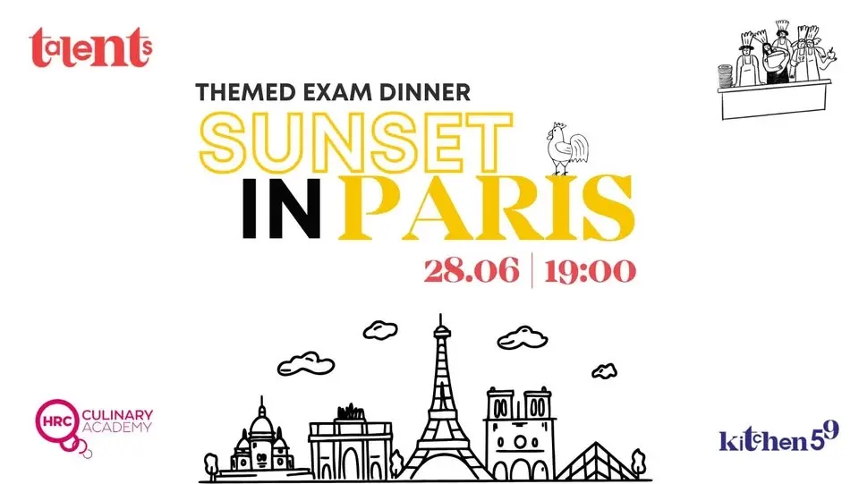 Themed Exam Dinner: Sunset in Paris✨28.06 | 19:00 ч.