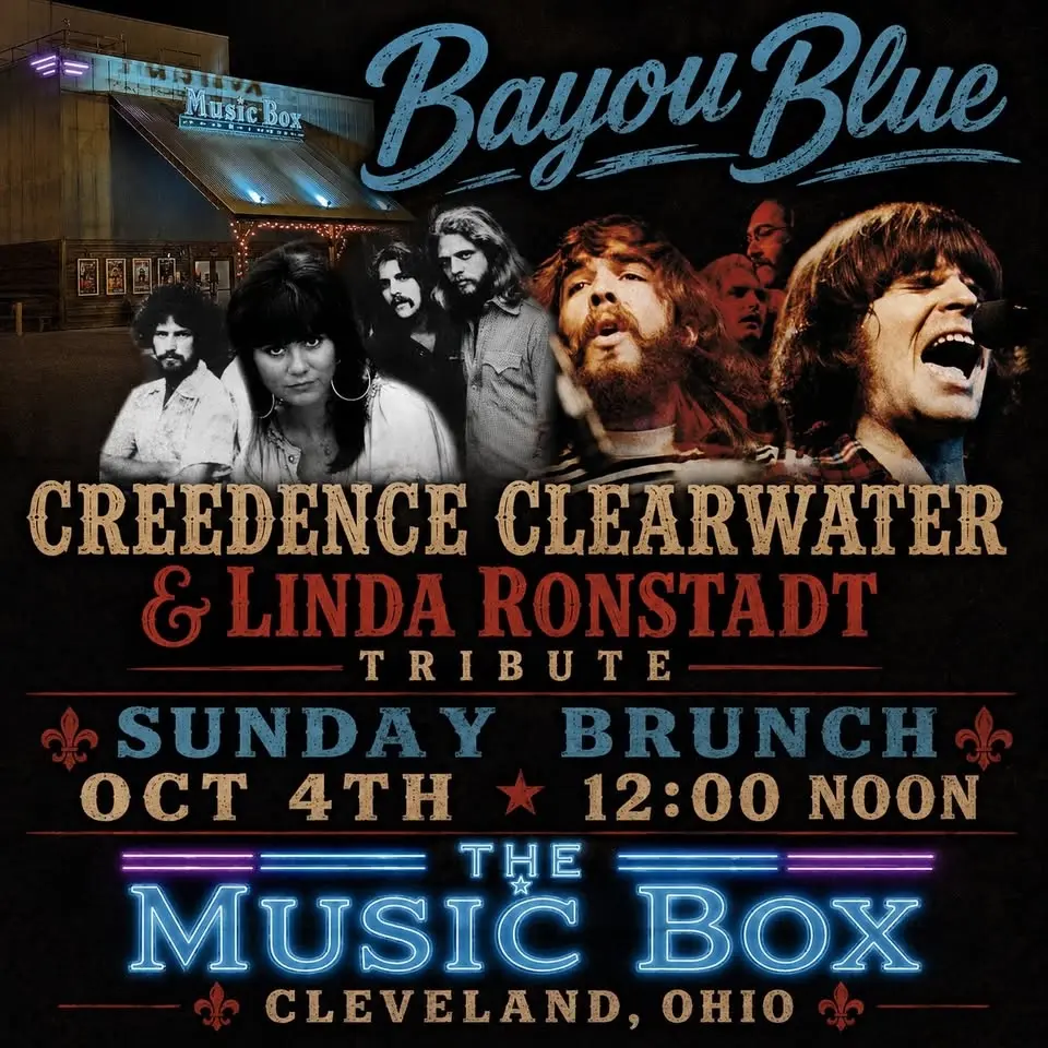 Creedence Clearwater & Linda Ronstadt Tribute Bayou Blue at the Music Box Cleveland Ohio Oct 4th