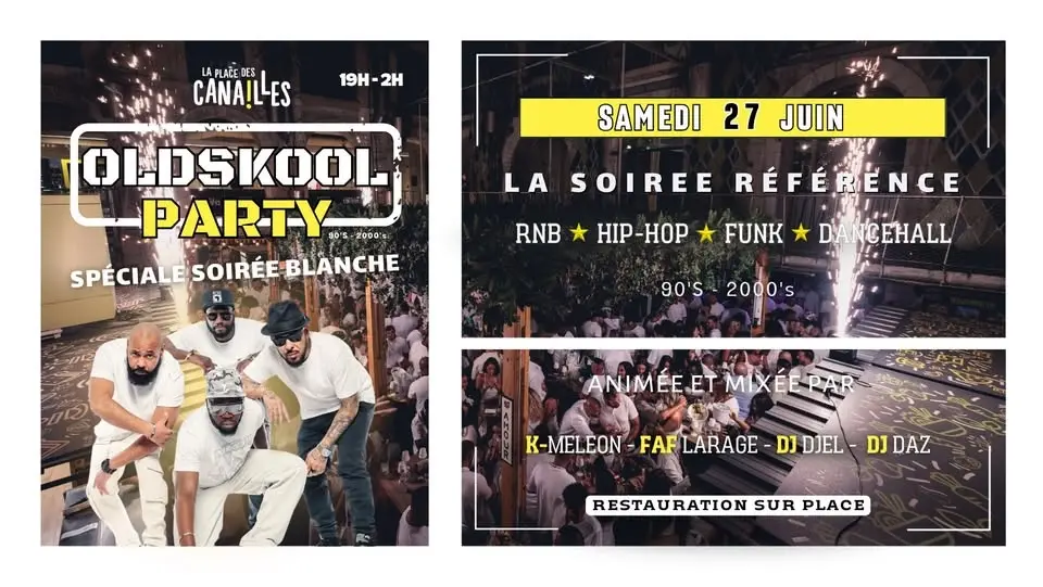 OLDSKOOL WHITE PARTY ✨  Samedi 27 juin 