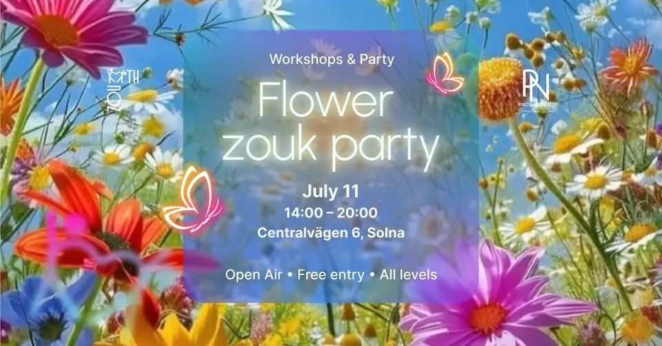 Brazilian Zouk party - July - Flower Party