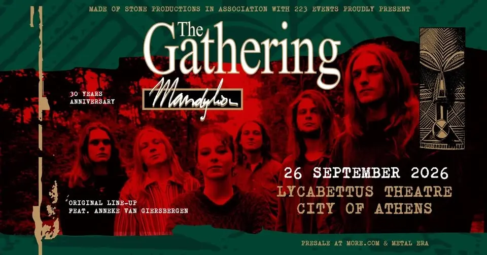 The Gathering (NL) “Mandylion” 30-Year Anniversary live στην Αθήνα