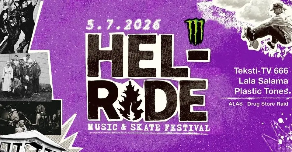 HELRIDE 2026: ALPPIPUISTO SKATE & MUSIC FESTIVAL!