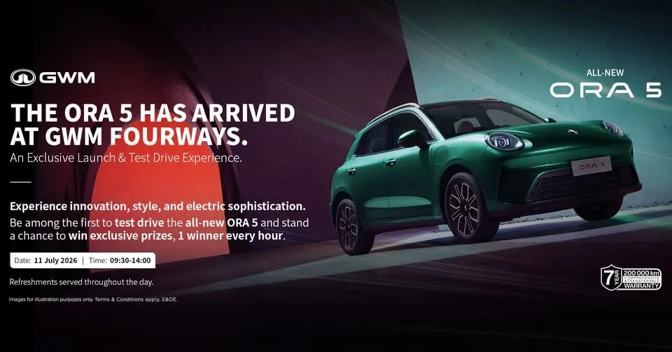 GWM Fourways Ora 5 Test Drive Event