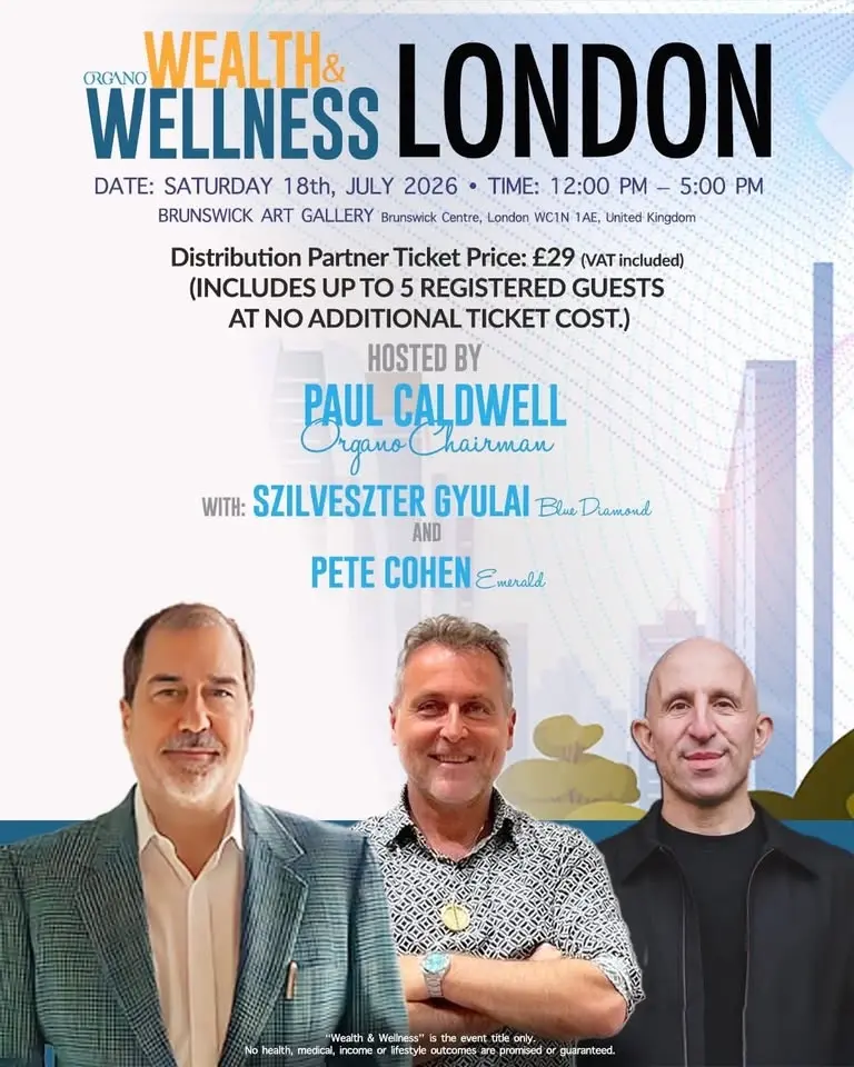 Organo Wealth & Wellness Experience London 🇬🇧