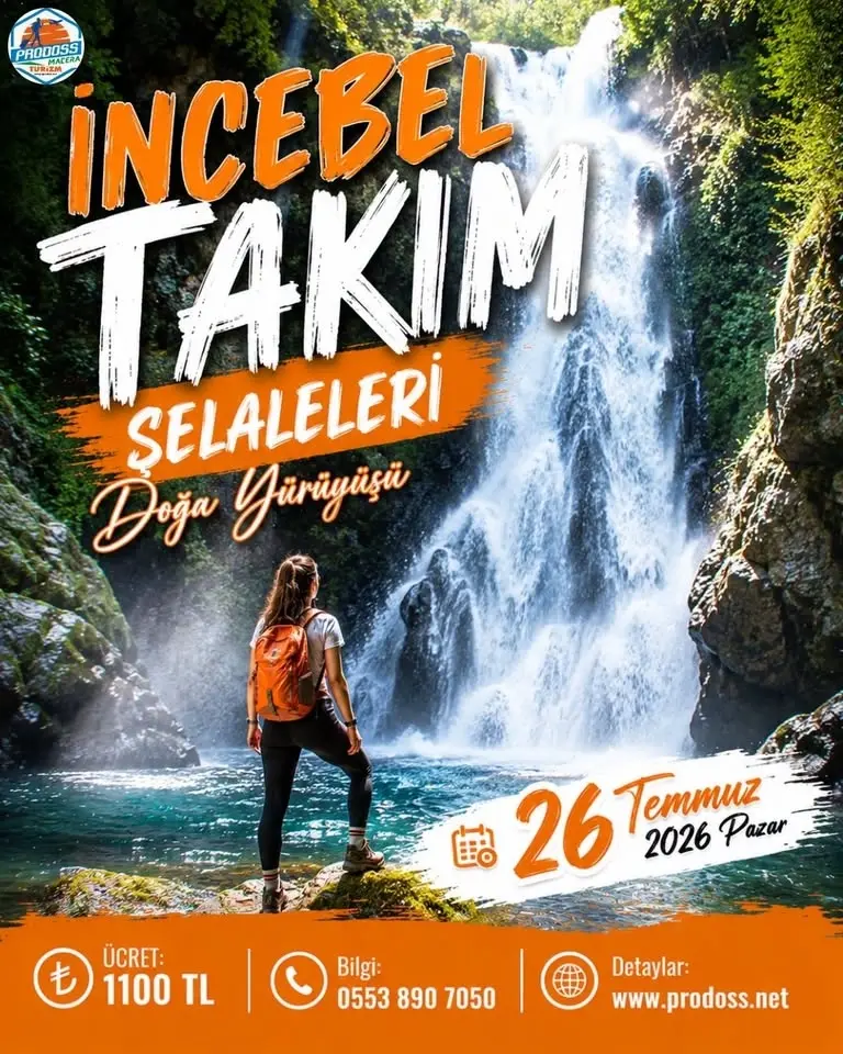 Prodoss İNCEBEL TAKIM ŞELALELERİ Doğa Yürüyüşü 