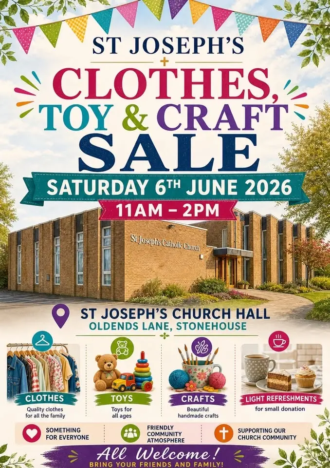 St Joseph’s Clothes, Toys and Crafts Sale