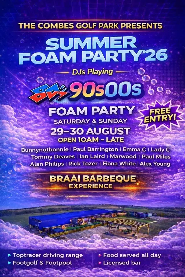 The Combes Golf Park Summer Foam Party 26