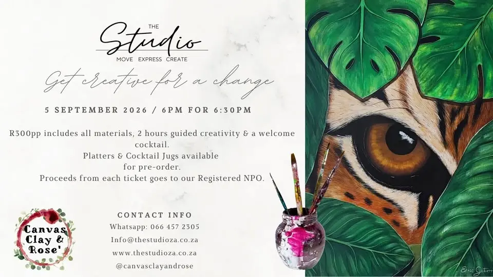 Sip & Paint with Canvas, Clay & Rose'