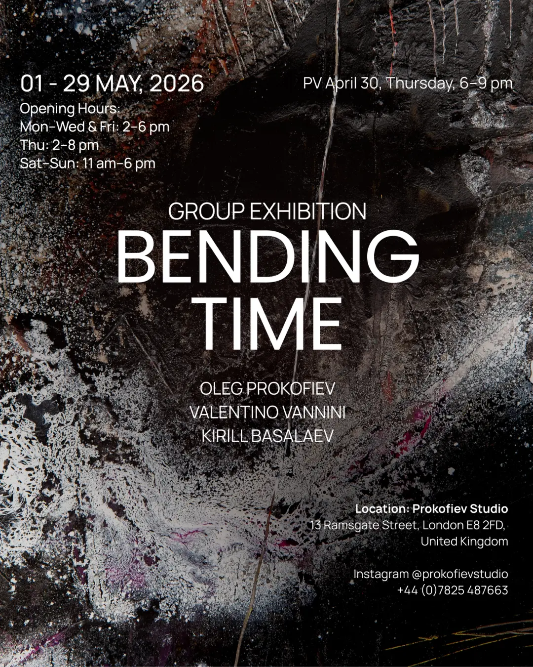 Private Viewing. Official Opening of Prokofiev Studio. Bending Time