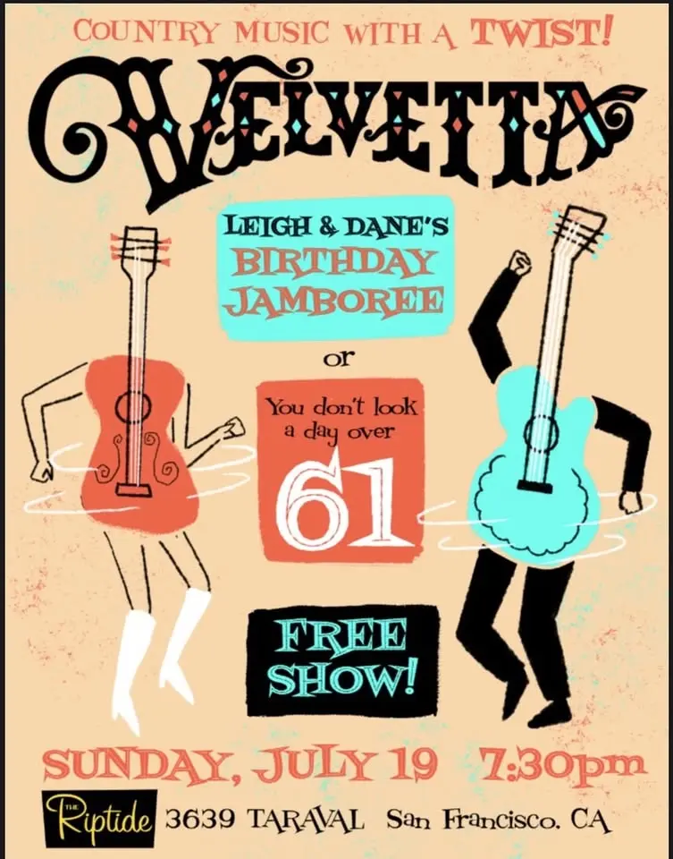 Velvetta at The Riptide July 19th!