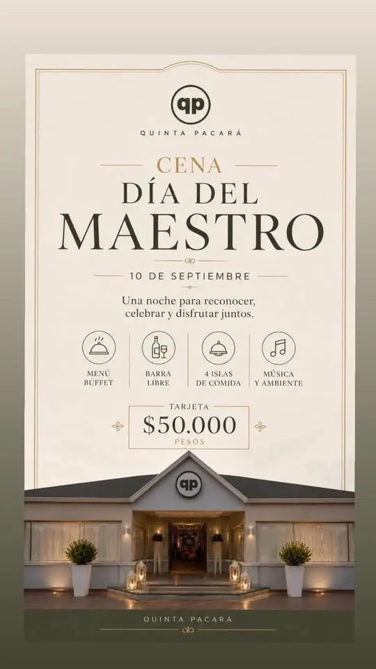 Cena Día del Maestro