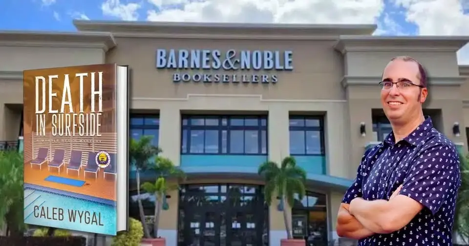 Myrtle Beach Mystery Author Caleb Wygal Book Signing at Boca Raton Barnes & Noble