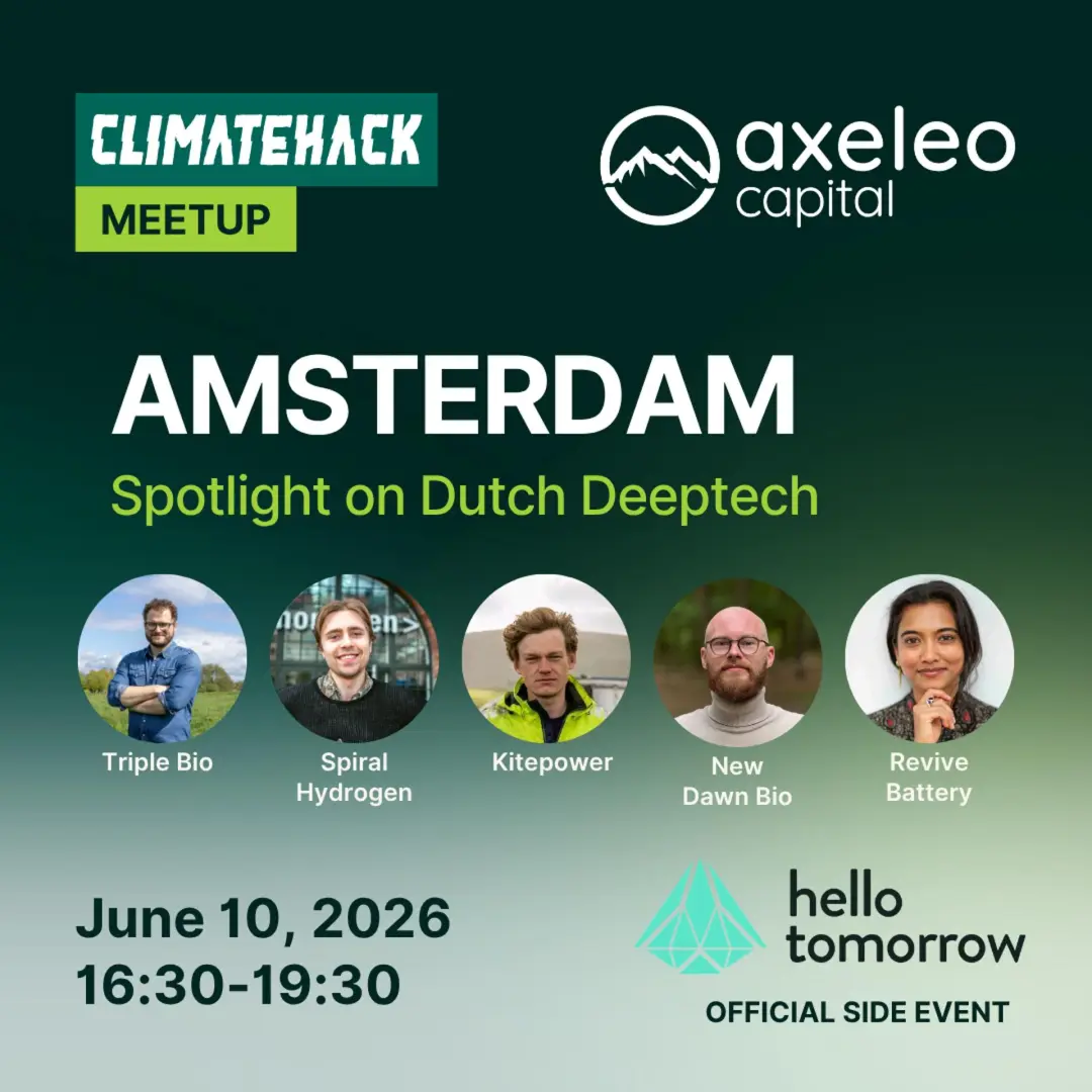 ClimateHack Amsterdam: Spotlight on Dutch Deeptech ๐ฌ