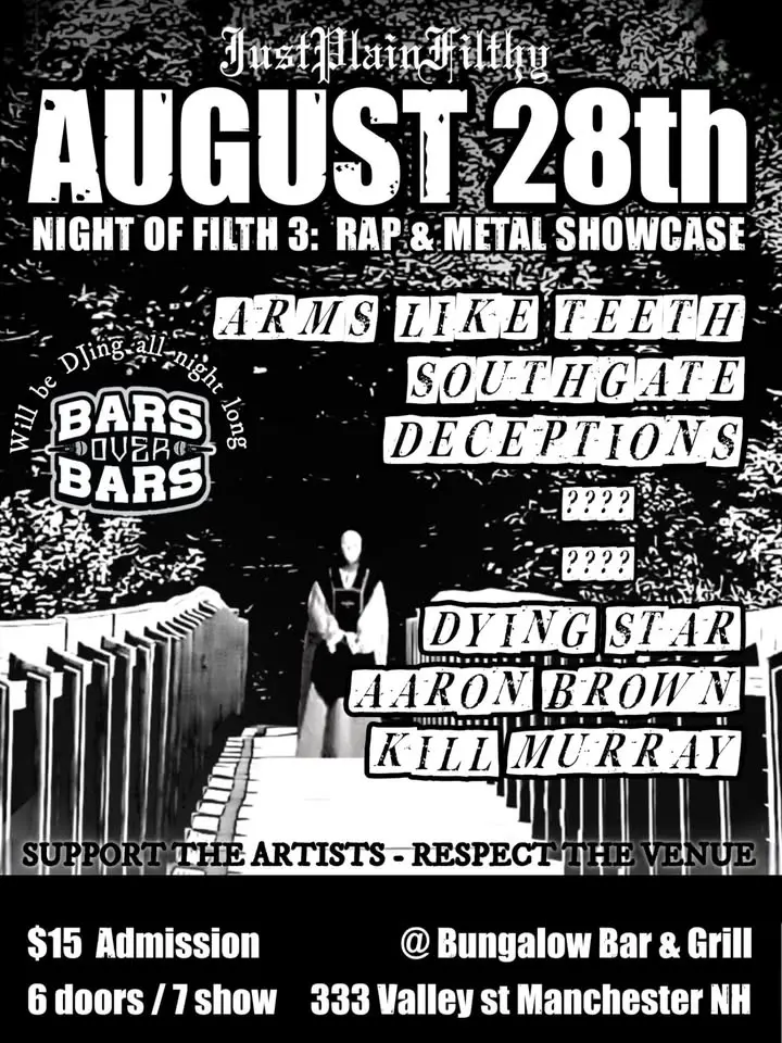 Night Of Filth 3 - Rap & Metal (DECEPTIONS, ARMS LIKE TEETH, DYING STAR & more)