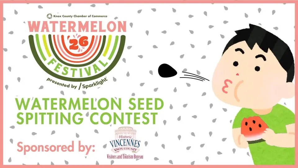 Seed Spitting Contest Sponsored by Vincennes Tourism Bureau