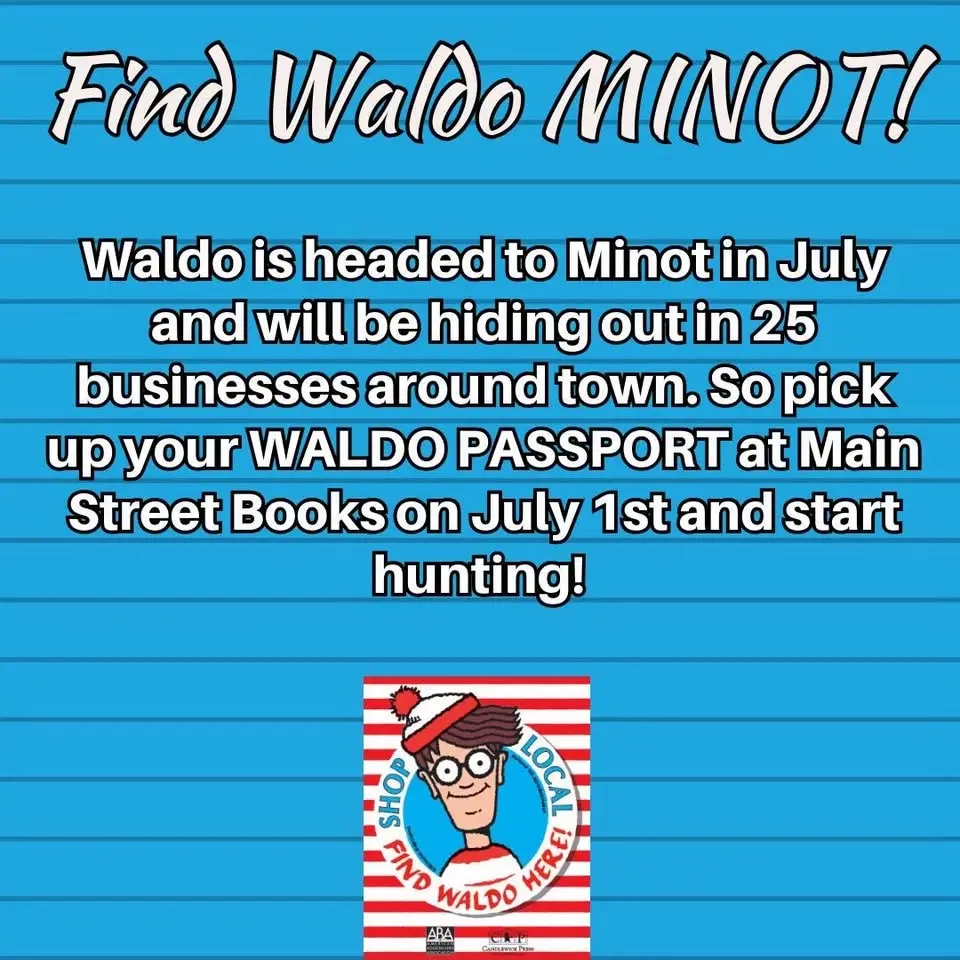 Find Waldo in Minot 2026! Free Citywide Scavenger Hunt!