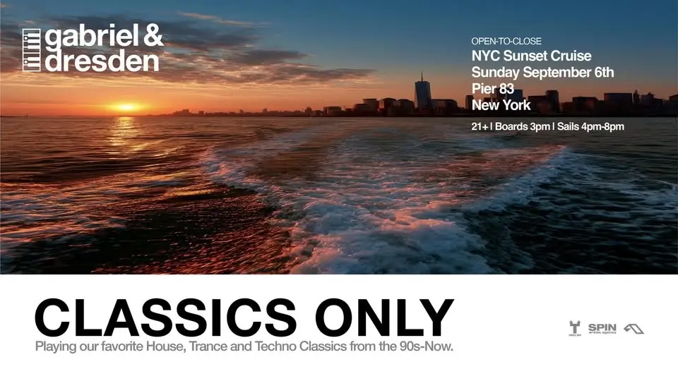 Gabriel & Dresden Classics Only - Open To Close NYC Sunset Cruise