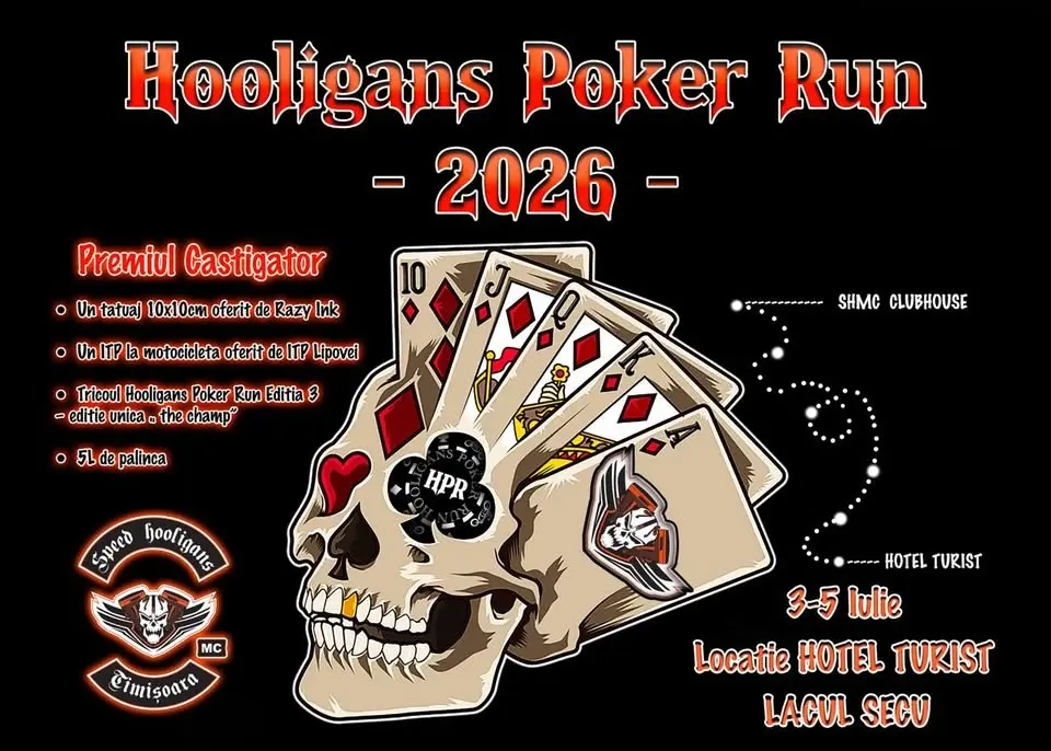 Hooligans Poker Run editia a treia 2026