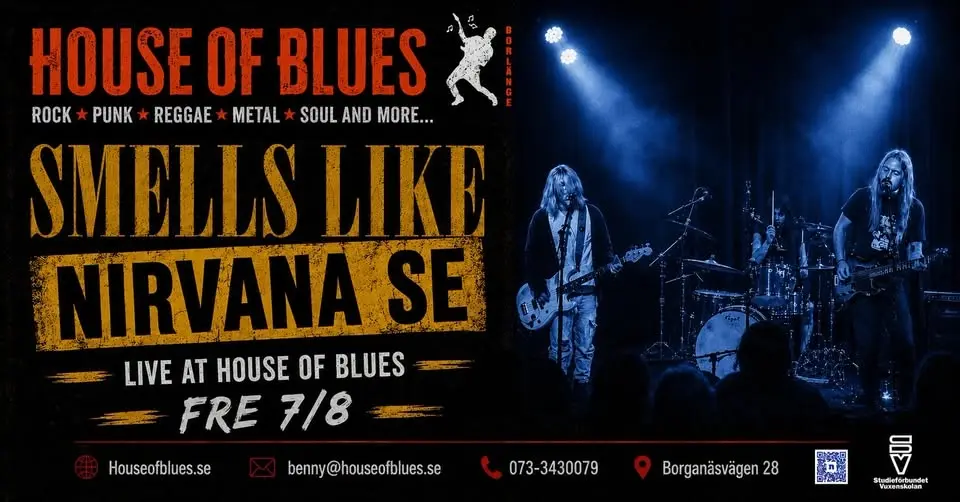 7/8 House of 90´s Grunge "Smells Like NIRVANA" Tribute
