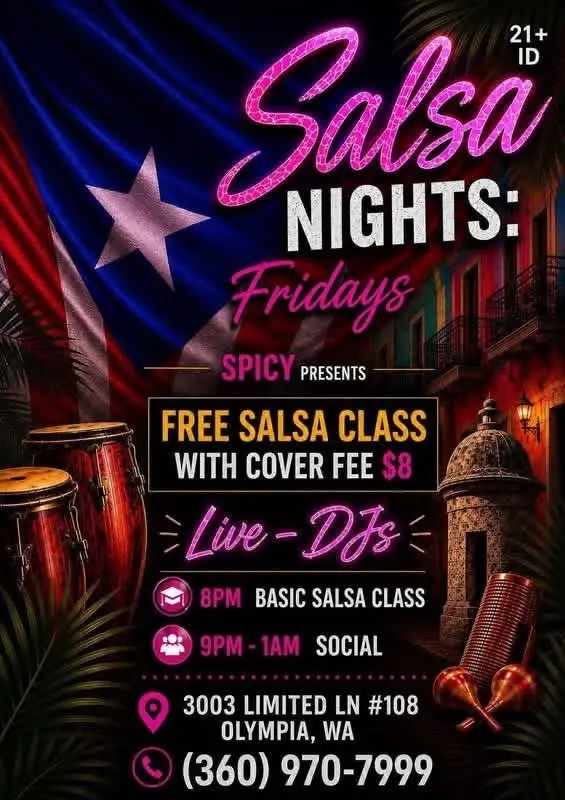SALSA FRIDAYS AT SPICY LOUNGE‼️🕺🏼💃🏽☀️