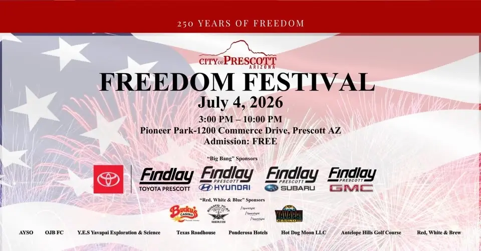 2026 City of Prescott Freedom Festival - 4th of July