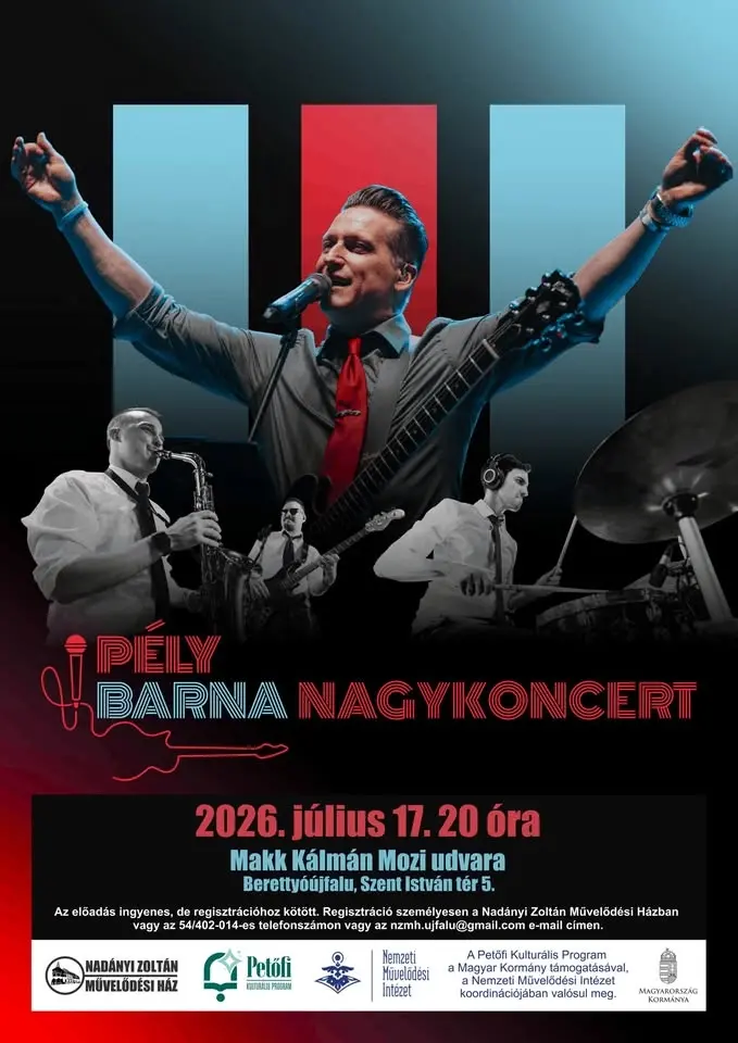 Zenés Nyári Esték - PÉLY BARNA NAGYKONCERT