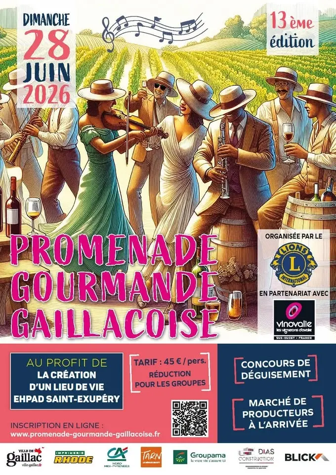 ANNULEE Promenade gourmande Gaillacoise 2026