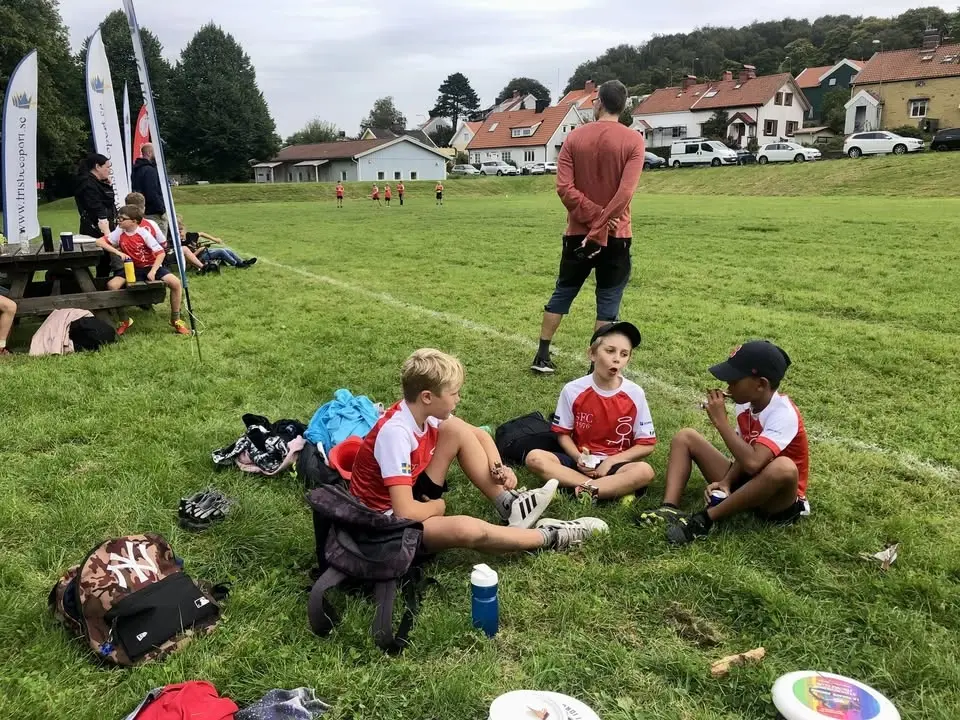 Frisbee på Ånäsfältet 