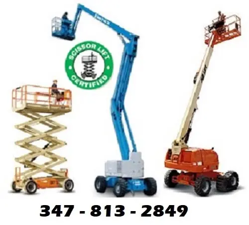 Clase de Scissor Aerial Lift Safety Operator - Elevadores Aereos