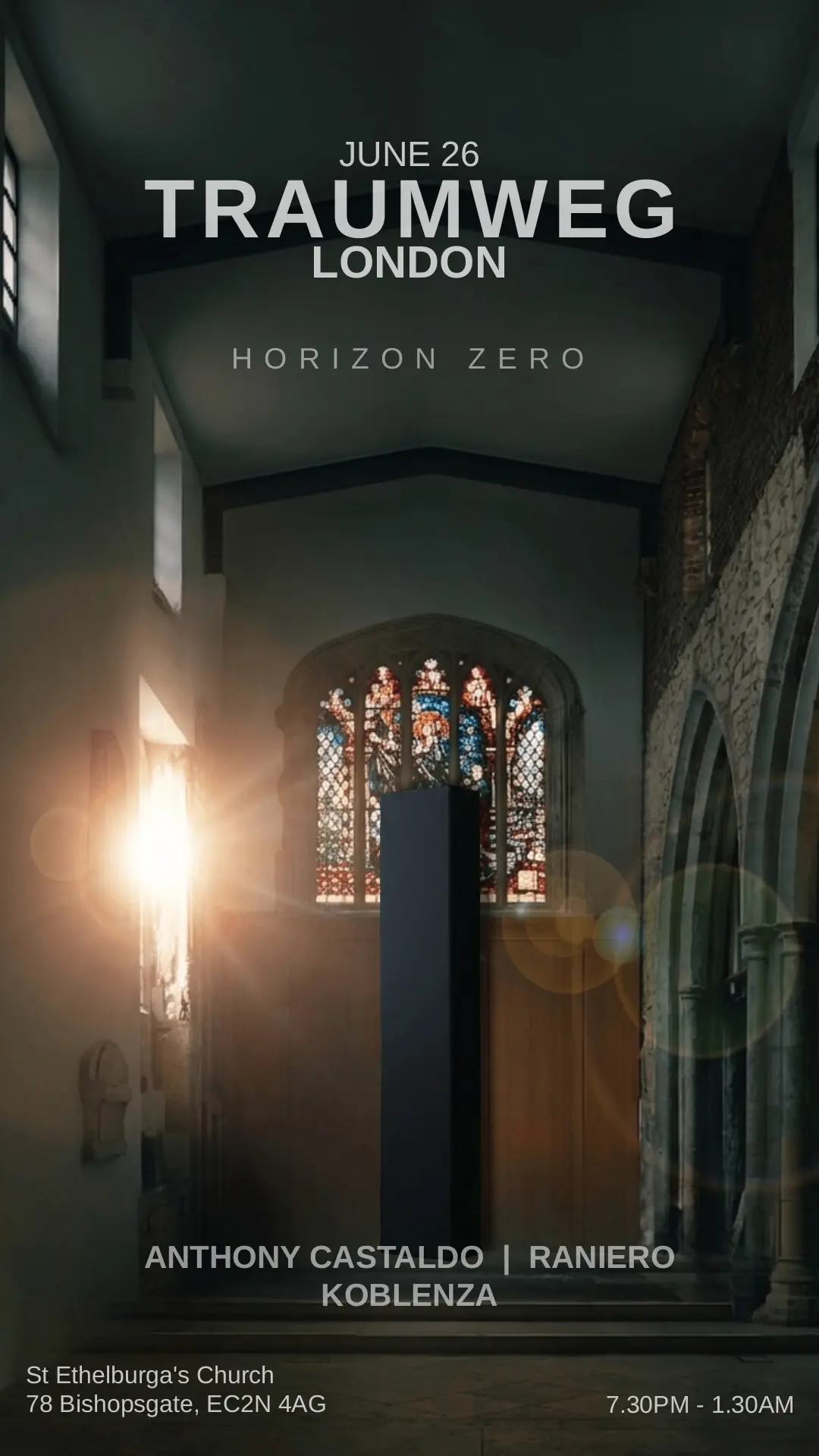 TECHNO INSIDE A CHURCH: HORIZON ZERO