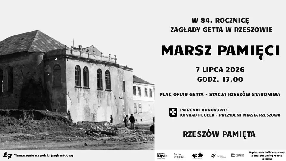 Marsz Pamięci w hołdzie Żydom z rzeszowskiego getta