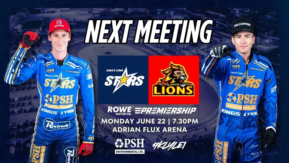 ⭐️ King's Lynn Stars 🆚 Leicester Lions 🦁