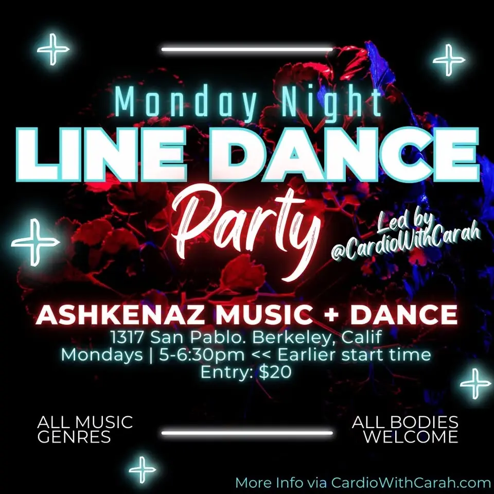 Monday Night Line Dance Party (Ashkenaz)