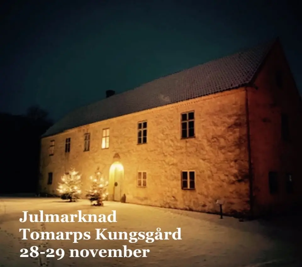 Julmarknad inuti slottet Tomarps Kungsgård 28 & 29 november 