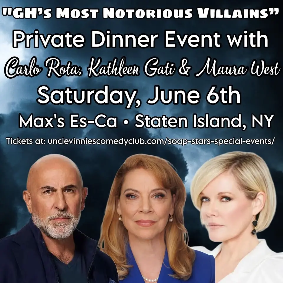 Private Dinner with General Hospital Stars 
