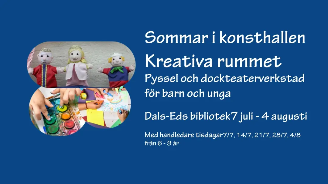 Kreativt pyssel i Dals-Eds konsthall