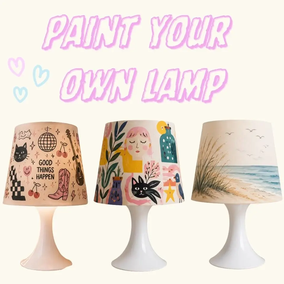 Paint your own lamp workshop