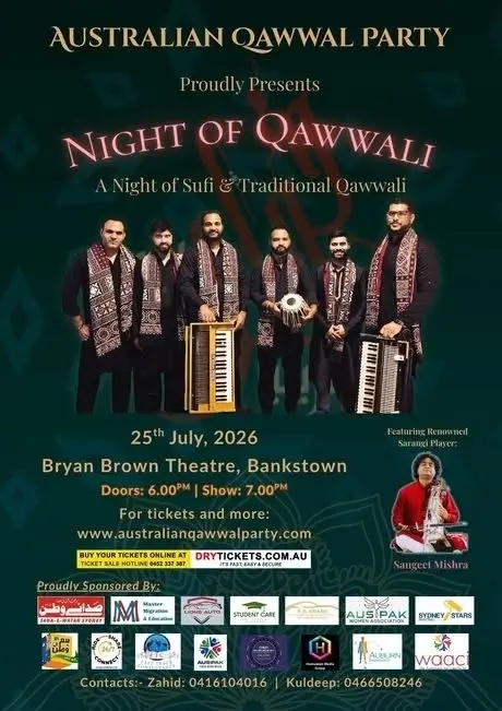 Night of Qawwali Live In Sydney 2026